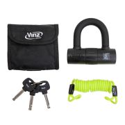 VINZ Dinara Schijfremslot ART4 - Zwart