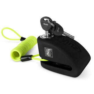 VINZ Pico Alarm Schijfremslot ART4 - Zwart (tweede kansje)